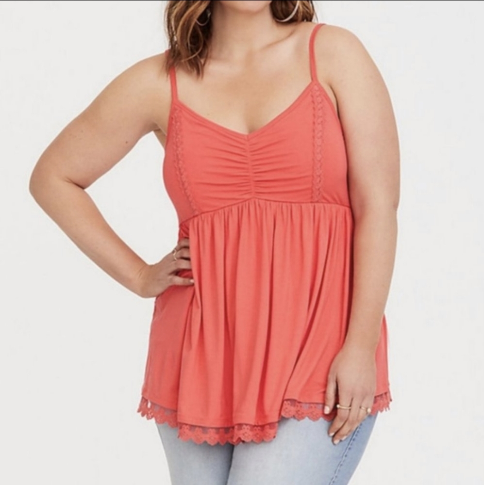 Torrid Super Soft Orange Knit Cami